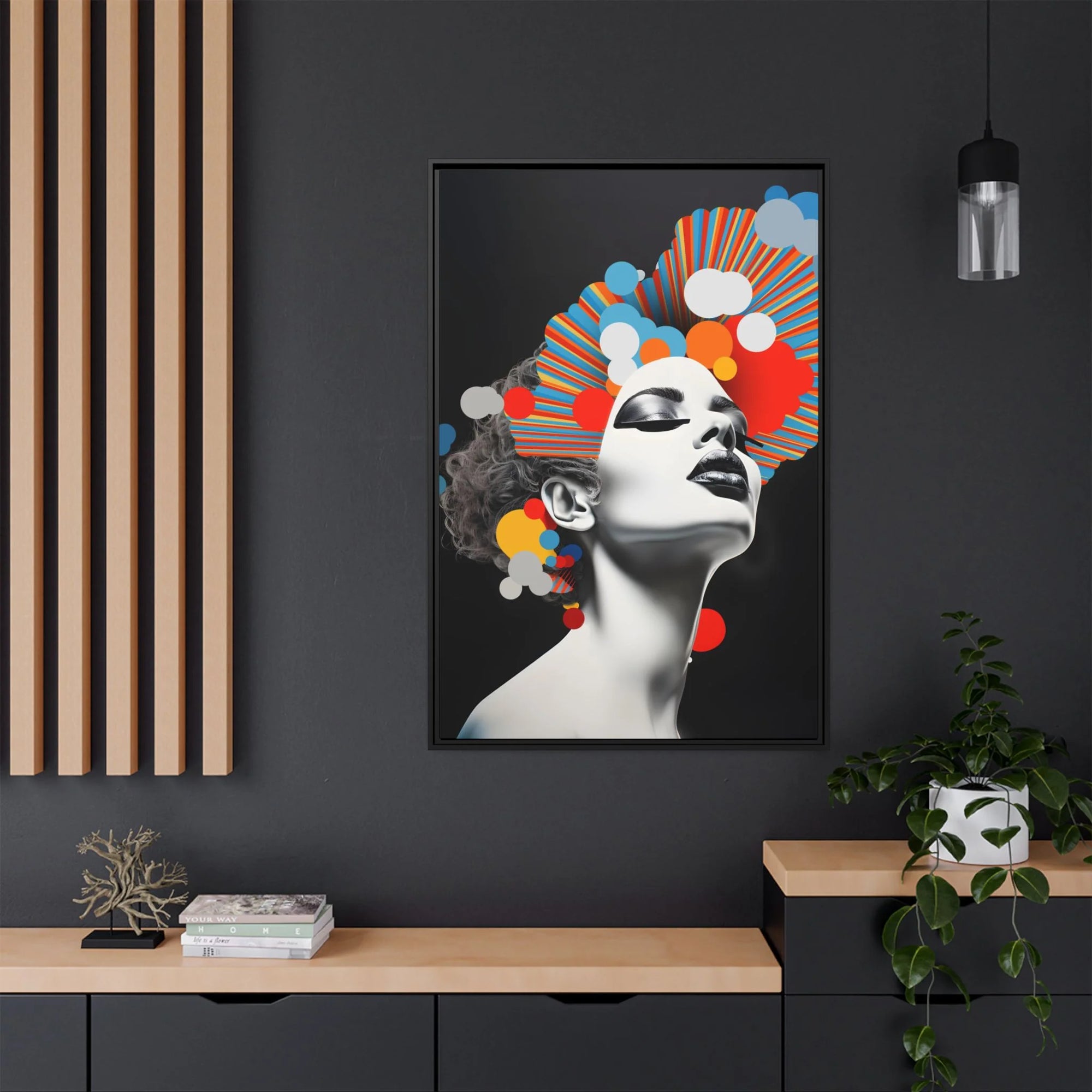 Women Mind Explosion - Framed Canvas