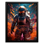 Framed Canvas of Austronaut