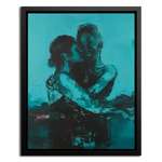Framed Canvas of Lesbian lovers