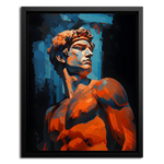 Framed Canvas Modern Art Greek Man