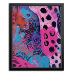 Framed posters abstract giraffe art