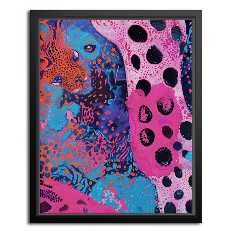 Framed posters abstract giraffe art