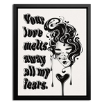 Framed Canvas of women melting