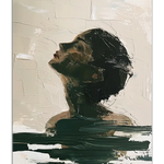 poster of women water oil painting 