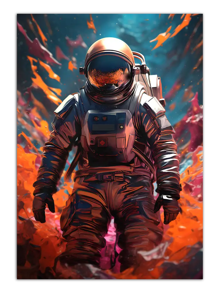 astronaut poster print