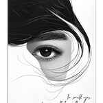 poster Asian women eye