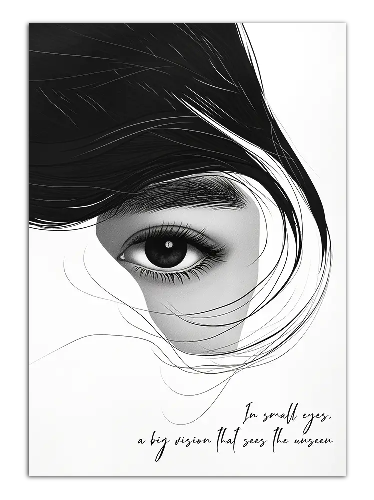 poster Asian women eye