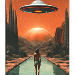 Size chart UFO poster print