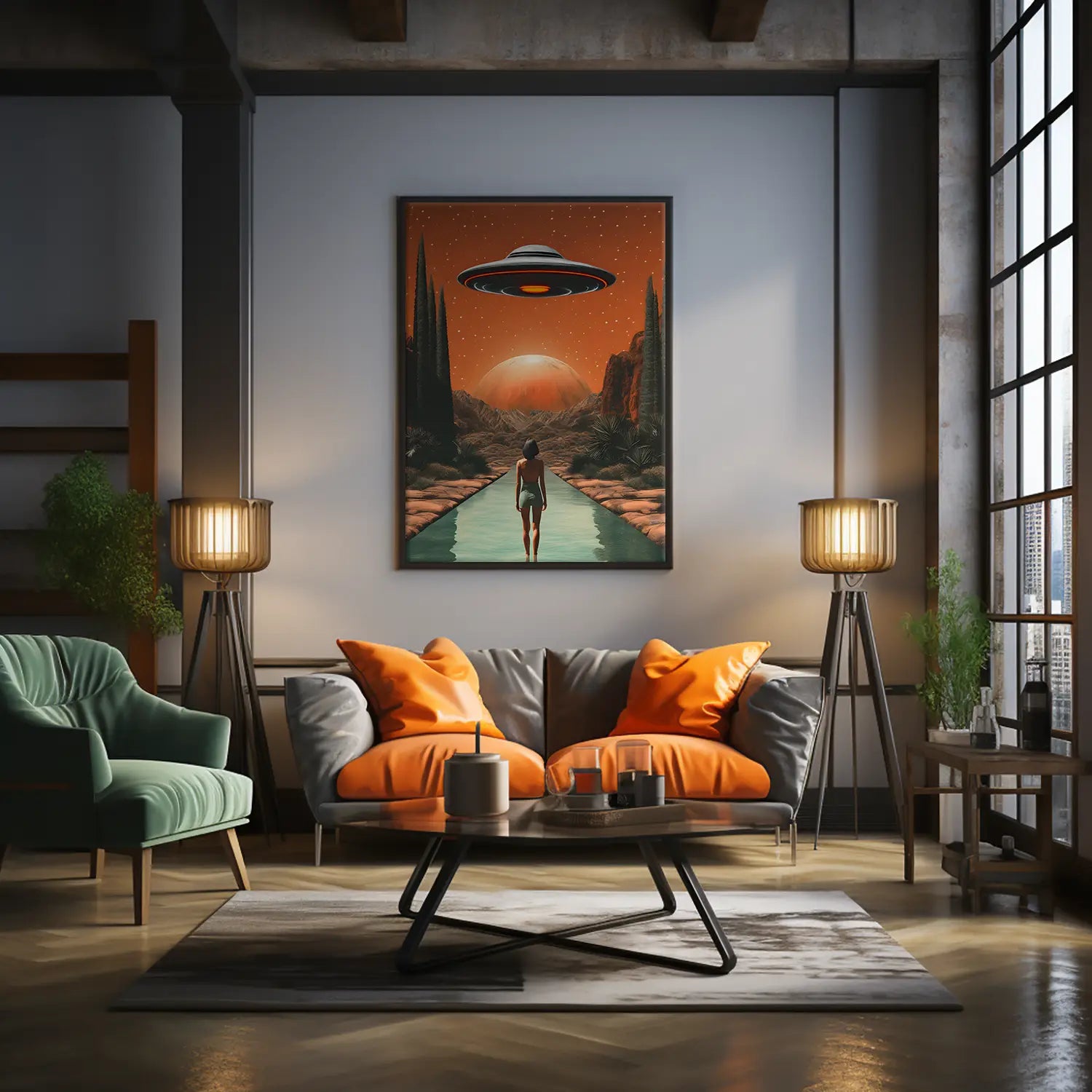Space UFO Encounter - Poster